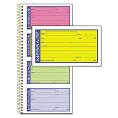 Adams® Wirebound Telephone Message Book, Two-Part Carbonless, 200 Forms