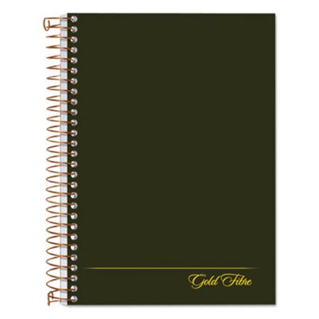 Ampad® Gold Fibre Personal Notebooks, 1 Subject, Medium/College Rule, Classic Green Cover, 7 x 5, 100 Sheets