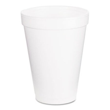 Dart® Foam Drink Cups, 12oz, White, 1000/Carton
