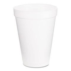 Dart® Foam Drink Cups, 12oz, White, 1000/Carton