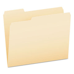 Pendaflex® Smart Shield Top Tab File Folders, 1/3-Cut Tabs, Letter Size, Manila, 100/Box