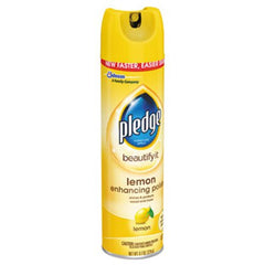 Pledge® Furniture Polish, Lemon, 9.7 oz Aerosol Spray