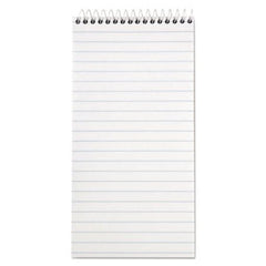 TOPS™ Reporter’s Notebook, Wide/Legal Rule, White Cover, 4 x 8, 70 Sheets, 12/Pack