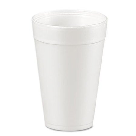 Dart® Foam Drink Cups, 32oz, White, 25/Bag, 20 Bags/Carton