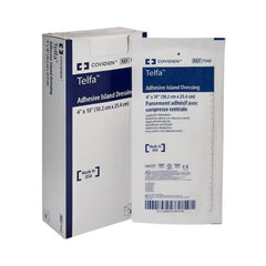 Cardinal Adhesive Dressing Telfa™ 4 X 10 Inch Nonwoven Rectangle White Sterile