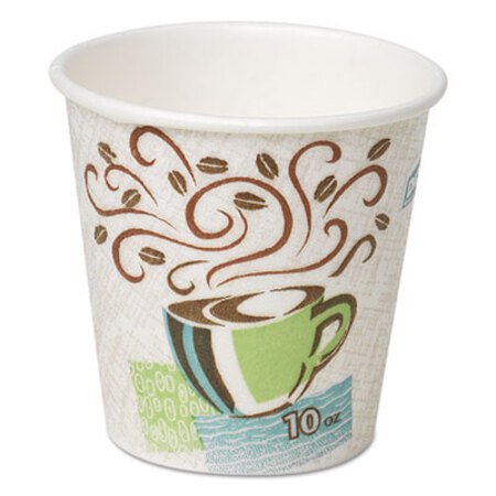 Dixie® Hot Cups, Paper, 10oz, Coffee Dreams Design, 25/Pack