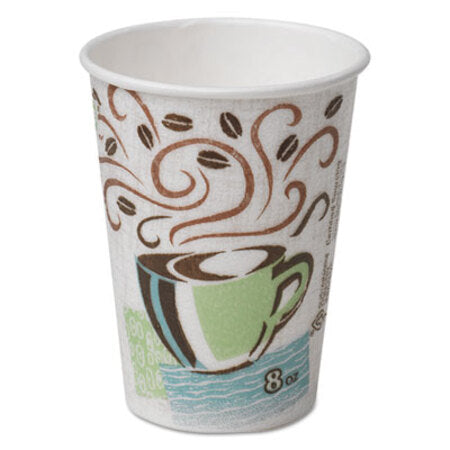 Dixie® PerfecTouch Hot Cups, Paper, 8oz, Coffee Dreams Design, 50/Pack