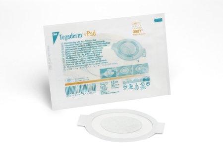 3M Transparent Film Dressing with Pad 3M™ Tegaderm™ Rectangle 3-1/2 X 4 Inch Frame Style Delivery Without Label Sterile