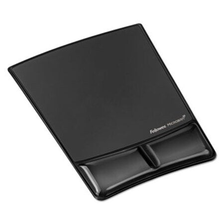 Fellowes® Gel Wrist Support w/Attached Mouse Pad, Black
