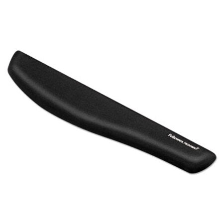 Fellowes® PlushTouch Keyboard Wrist Rest, Foam, Black, 18 1/8 x 3-3/16