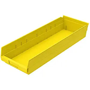 Akro-Mils Shelf Bin Akro-Mils® Yellow Industrial Grade Polymers 4 X 8-3/8 X 23-5/8 Inch - M-484804-3041 - CT/6 - Axiom Medical Supplies