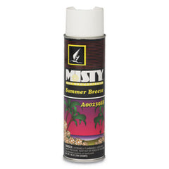 Misty® Handheld Air Deodorizer, Summer Breeze, 10 oz Aerosol, 12/Carton
