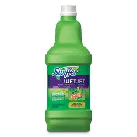 Swiffer® WetJet System Cleaning-Solution Refill, Original Scent, 1.25 L Bottle, 4/Carton