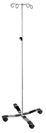 Blickman IV Stand Floor Stand Blickman Built™ 4-Hook Five 3 Inch Sivel Casters - M-323399-3582 - Each