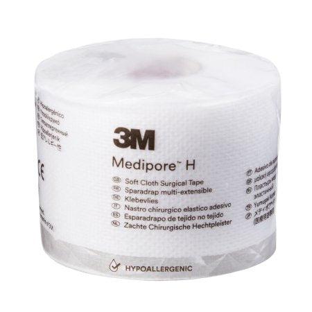 3M Medical Tape 3M™ Medipore™ H Water Resistant Cloth 2 Inch X 10 Yard White NonSterile