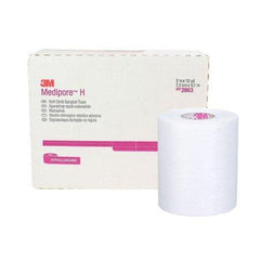 3M Medical Tape 3M™ Medipore™ H Water Resistant Cloth 3 Inch X 10 Yard White NonSterile