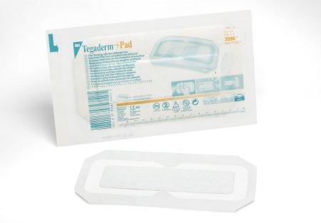 3M Transparent Film Dressing with Pad 3M™ Tegaderm™ Rectangle 3-1/2 X 8 Inch Frame Style Delivery Without Label Sterile