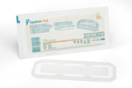 3M Transparent Film Dressing with Pad 3M™ Tegaderm™ + Rectangle 3-1/2 X 10 Inch Frame Style Delivery Without Label Sterile