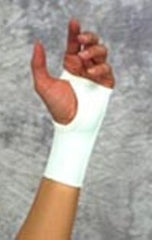 Scott Specialties Wrist Support Elastic / Metal Left or Right Hand White Large