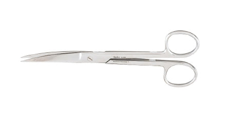 Miltex Operating Scissors Miltex® 6-1/2 Inch Length OR Grade German Stainless Steel NonSterile Finger Ring Handle Curved Blade Sharp Tip / Sharp Tip - M-325177-4431 - Each