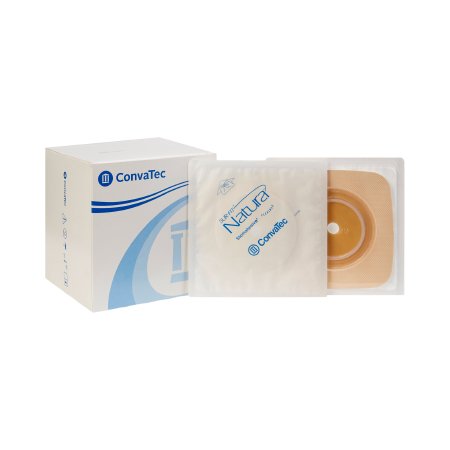 Convatec Ostomy Barrier Sur-Fit Natura® Trim to Fit, Standard Wear Stomahesive® Tan Tape 57 mm Flange Sur-Fit® Natura® System Hydrocolloid 1-3/8 to 1-3/4 Inch Opening 5 X 5 Inch