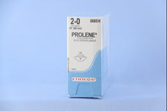 J & J Healthcare Systems Suture with Needle Prolene™ Nonabsorbable Uncoated Blue Suture Monofilament Polypropylene Suture Size 2 - 0 18 Inch Suture 1-Needle 26 mm Length 3/8 Circle Reverse Cutting Needle