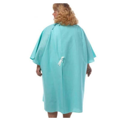 Fashion Seal Uniforms Patient Exam Gown Up to 3X-Large Aqua Reusable - M-893871-1820 - Each
