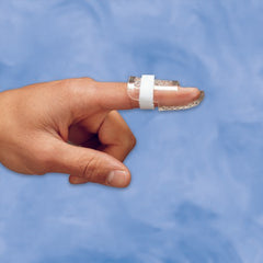 DeRoyal Finger Splint Open-Air Stax DIP Size 4 Pull-On Finger Transparent