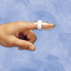 DeRoyal Finger Splint Open-Air Stax DIP Size 5-1/2 Pull-On Finger Transparent