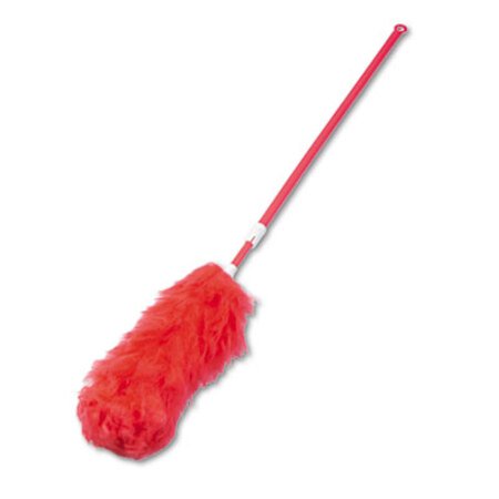 Boardwalk® Lambswool Extendable Duster, Plastic Handle Extends 35" to 48", Assorted Colors