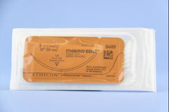 Suture with Needle Ethibond Nonabsorbable Coated Green Suture Braided Polyester Size 5 20 Inch Suture 1-Needle 75 mm Length 3/8 Circle Reverse Cutting Needle