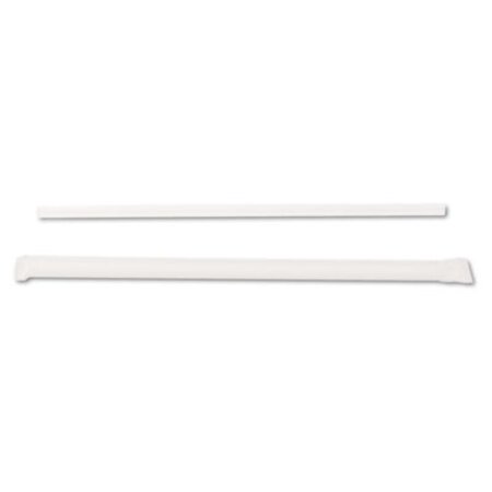 Dixie® Jumbo Straws, 7 3/4", Plastic, Translucent, 500/Box
