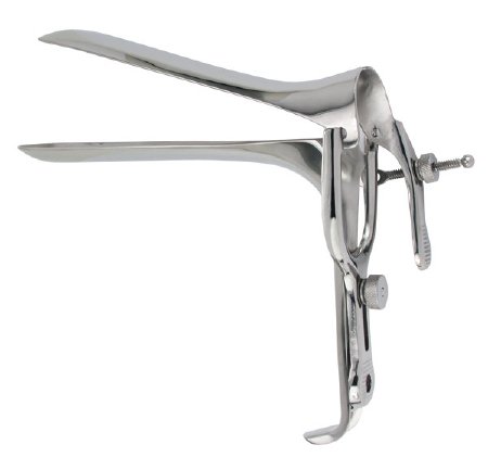 Miltex Vaginal Speculum Vantage® Graves NonSterile Floor Grade Stainless Steel X-Large Double Blade Duckbill Reusable Without Light Source Capability - M-331567-3073 - Each