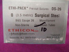Suture without Needle ETHI-PACK Stainless Steel Nonabsorbable Uncoated 26 Gauge 18 Inch Suture