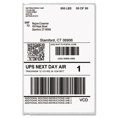 Dymo® LabelWriter Shipping Labels, 4" x 6", White, 220 Labels/Roll