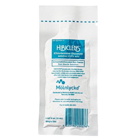 Molnlycke Surgical Scrub Hibiclens® 15 mL Individual Packet 4% Strength CHG (Chlorhexidine Gluconate) NonSterile