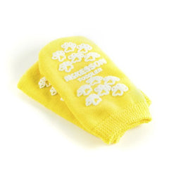 Slipper Socks McKesson Terries™ Toddler Yellow Above the Ankle