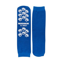 Slipper Socks McKesson Terries™ X-Large Royal Blue Above the Ankle