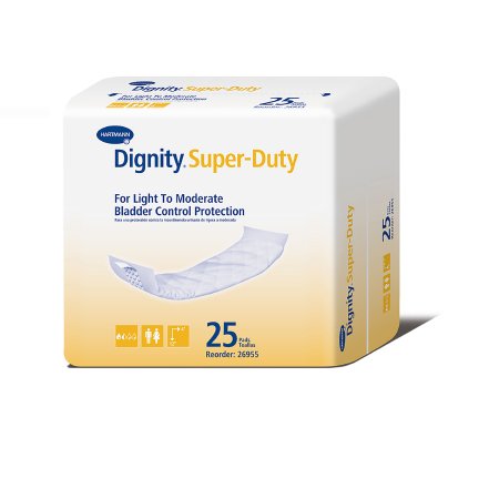 Hartmann Incontinence Liner Dignity® 4 X 12 Inch Moderate Absorbency Polymer Core One Size Fits Most Adult Unisex Disposable - M-336284-4048 - Bag of 25