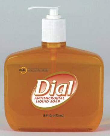 Lagasse Antimicrobial Soap Dial® Gold Liquid 16 oz. Pump Bottle Scented