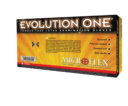 Microflex Medical Exam Glove Evolution One® X-Large NonSterile Latex Standard Cuff Length Fully Textured White Not Chemo Approved - M-338941-1221 - Case of 1000