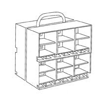 Suture Storage Rack Portable Portable 15-3/8 X 12-1/4 X 16-3/4 Inch, 2 - Sided