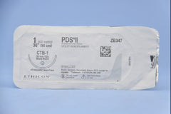 Suture with Needle PDS II Absorbable Uncoated Violet Suture Monofilament Polydioxanone Size 1 36 Inch Suture 1-Needle 36.4 mm Length 1/2 Circle Blunt Point Needle