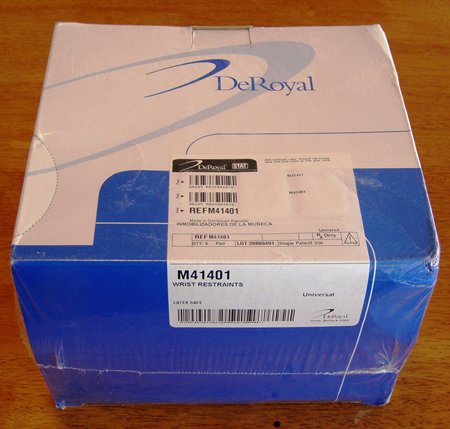 DeRoyal Wrist Restraint One Size Fits Most D-Ring Strap 2-Strap
