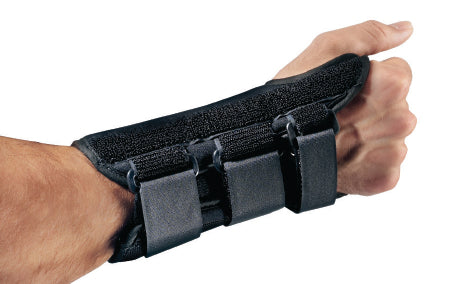 DJO Wrist Brace ProCare® ComfortFORM™ Aluminum / Foam / Lycra® / Plastic / Velcro® Right Hand Black X-Small