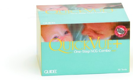 Quidel Rapid Test Kit QuickVue+® One-Step hCG Combo Fertility Test hCG Pregnancy Test Serum / Urine Sample 30 Tests