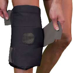 Professional Products Cold Pack with Wrap Knee One Size Fits Most Fabric / Foam / Plastic / Gel Reusable