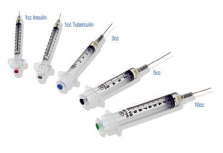 Retractable Technologies Syringe with Hypodermic Needle VanishPoint® 3 mL 25 Gauge 1 Inch Attached Needle Retractable Needle - M-348825-1561 - Case of 600