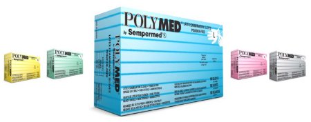 Ventyv Exam Glove Polymed® X-Small NonSterile Latex Standard Cuff Length Fully Textured Ivory Not Chemo Approved - M-349003-1828 - Case of 1000