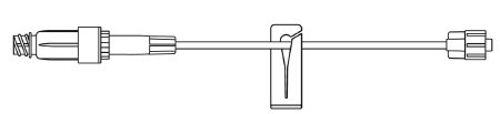 B. Braun Extension Set 8 Inch Tubing 1 Port 0.61 mL Priming Volume DEHP-Free - M-349478-1403 - Case of 100